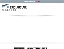 Tablet Screenshot of dr-auclair.com